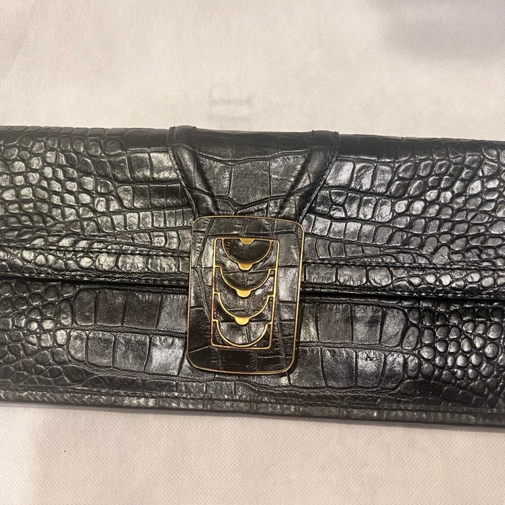 Cole Haan leather clutch and wristlet